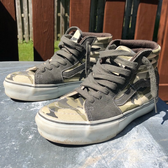 RARE Vans Skate Hi Camo 6 W 4.5 M - Picture 8 of 9